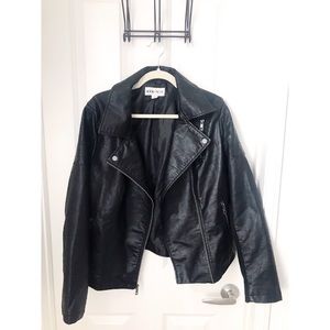 Ava & Viv Faux Leather Moto Jacket